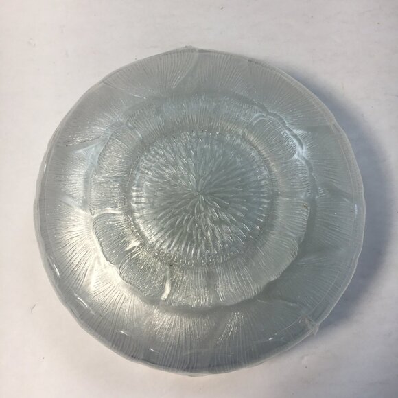 Arcoroc Luminarc France Fleur Glass 5" Dessert Plate Set 6 Vintage - Picture 4 of 5